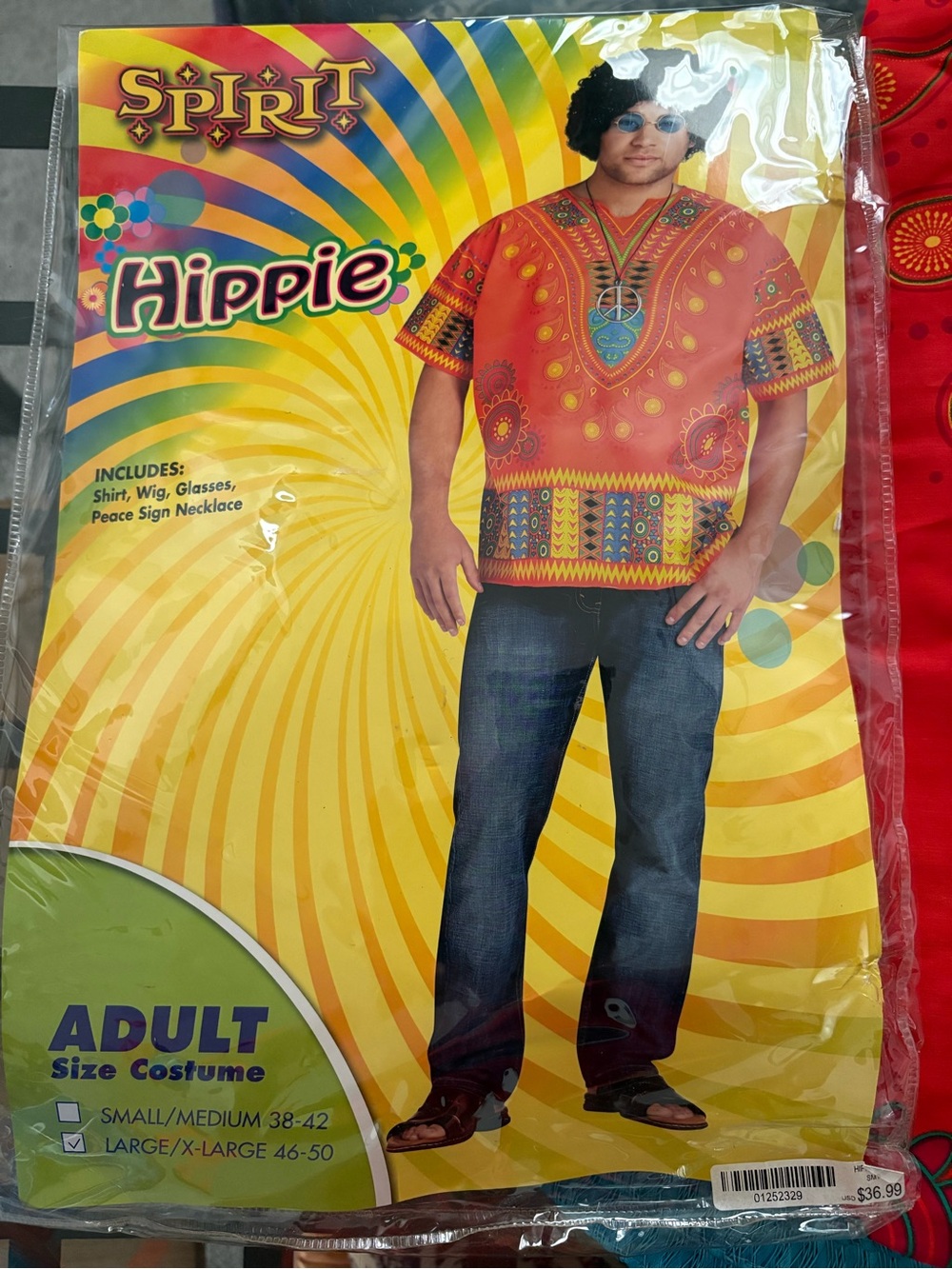 Spirit Orange Hippie Dashiki Button-Down Shirt